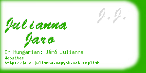 julianna jaro business card