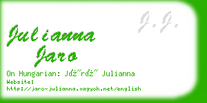 julianna jaro business card